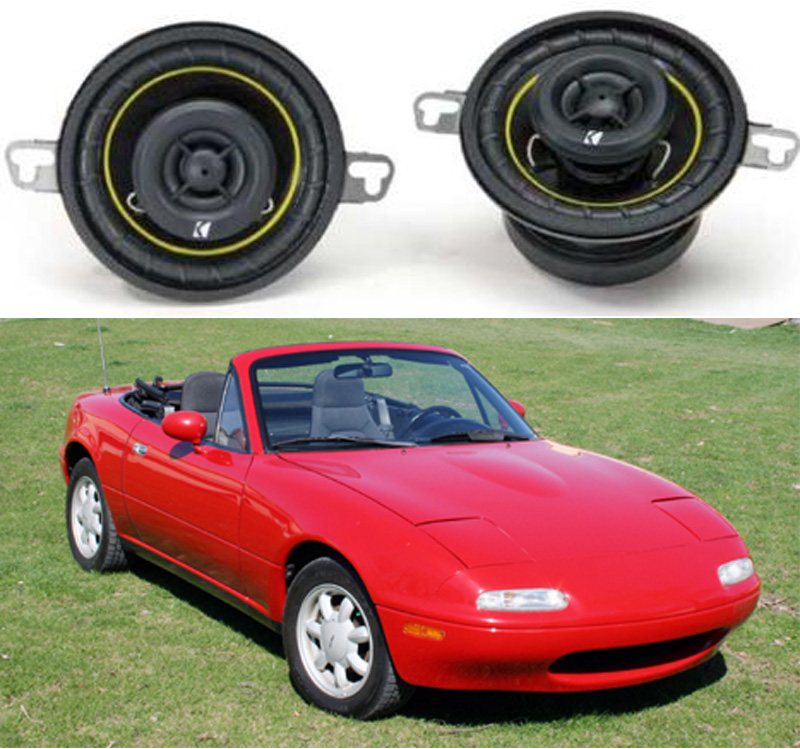 Kicker Stereo DS350 3 1 2 Mazda Miata Headrest Speakers