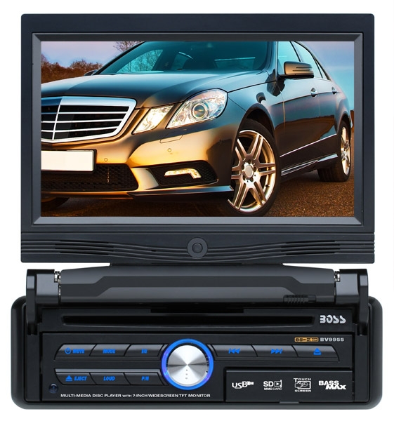 Boss Audio BV9955 New 7" Touchscreen Monitor Multimedia Receiver Single DIN