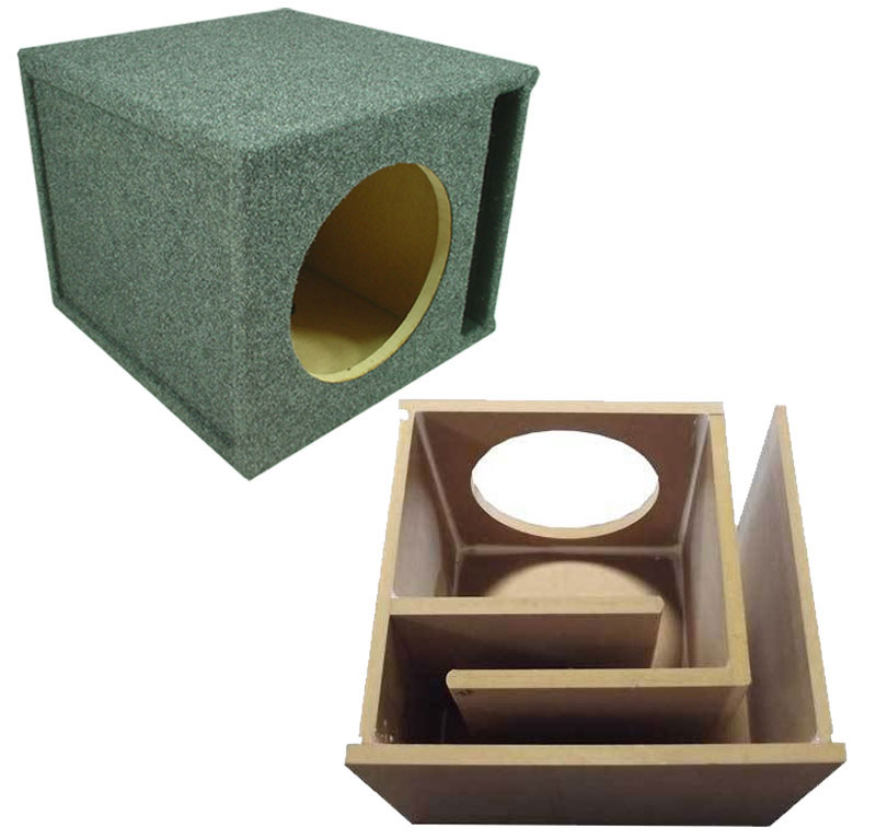 Single 15 Ported Subwoofer Box Enclosure (Gray) - 1X15VMBASS