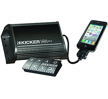 Kicker PXi50.2 Car Stereo Motorcycle ATV UTV Boat PWC iPod iPhone Amplifier & Controller Music Audio System - Refurbished