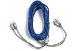 Kicker KI46 6 Meter 4 Channel Split-Pin RCA Interconnection Cable w/ OFW Wire (KI46)