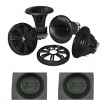 Kicker KMS674C 6.75" KM-Series Marine Component Speaker Package with Acoustic Baffle Pair
