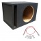 Competition Single 18" Mdf 1" Wood Vent Subwoofer Sub Box Re Ma Massive Audio & Sub Wire Kit