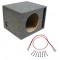 Car Audio Single 15 Inch Vented Subwoofer Bass Speaker Sub Box 3/4 Mdf Enclosure & Sub Wire Kit