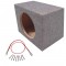 Car Audio Single 10 Inch Sub Box Rear Firing Subwoofer Sealed Enclosure Carpeted & Sub Wire Kit