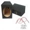 Custom Stereo Car Audio 6 X 9 Wedge Speaker Universal 6X9 Enclosure Boxes Pair & Sub Wire Kit