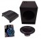 Power Acoustik RW1-12 Sub Car Stereo Single 12" Reaper Armor Coated Ported Sub Box with REP2-450 Amplifier & 8GA Amp Kit