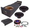 Power Acoustik RW1-10 Sub 00-03 Ford F150 Super Cab Truck Loaded Dual 10" Sub Box with REP1-2000 Amplifier & 4GA Amp Kit