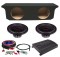 Power Acoustik RW1-10 Sub Jeep Wrangler Unlimited 07-13 Loaded Dual 10" Sub Box Enclosure with REP1-2000 Amplifier & 4GA Amp Kit