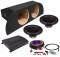 Power Acoustik RW1-10 Sub 03-08 Nissan 350Z Coupe Loaded Dual 10" Sub Box with REP1-2000 Amplifier & 4GA Amp Kit