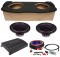 Power Acoustik RW1-12 Sub Nissan 350Z Coupe 03-08 Loaded Dual 12" Sub Box Enclosure with REP1-2000 Amplifier & 4GA Amp Kit
