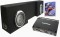 Rockford Fosgate Dual 10" P3SD410 Universal Powered Truck Sub Enclosure w/ P500-1BD Amplifier & 4 Gauge Kit