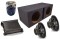 Kicker Car Audio 12" Pair CVR12 Dual 2 Ohm Loaded Vented Subwoofer Box, DX500.1 Amp & Amplifier Install Kit