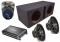 Kicker Car Audio 15" Pair CVR15 Dual 2 Ohm Loaded Ported Subwoofer Box, CX1200.1 Amp & Amplifier Install Kit