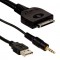 Axxess AIP-USB35MM-12 1 Ft Long Universal iPod to USB/3.5mm Audio Connector