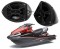 Kawasaki Jet Ski PWC Marine Rockford Package P152 Custom 5 1/4" Gloss Black Speaker Pods Pair