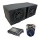 Car Stereo Vented Port Dual 15" Kicker CompVR CVR15 Sub Box & CX1200.1 Amp