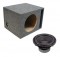 Power Acoustik CW2-104 Sub Car Stereo Single 10" Crypt Ported Subwoofer Box Loaded Enclosure Package
