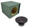 Power Acoustik CW2-104 Sub Car Stereo Single 10" Crypt Slot Vent Subwoofer Box Loaded Enclosure Package