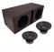 Power Acoustik CW2-104 Sub Car Stereo Dual 10" Crypt Armor Coated Ported Subwoofer Box Loaded Enclosure Package