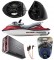 Polaris PWC Marine Kicker Package KS525 Custom 5 1/4" Gloss Black Speaker Pods Pair