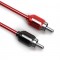 T-SPEC V6RCA-102 2-Channel 10Ft Audio Cable Woven Coaxial ABS Dual Split Tip