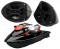Sea-Doo PWC Marine Rockford Package P152 Custom 5 1/4" Gloss Black Speaker Pods Pair