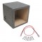 Square Kicker 10" Solobaric L3 L5 L7 Sealed Subwoofer Box Speaker Sub Enclosure & Sub Wire Kit