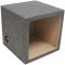 Single 10" Square Cutout Sealed Enclosure Subwoofer Box (Gray)