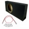 Car Stereo Truck Single 12" Ported Subwoofer Bass Speaker Enclosure Mdf Sub Box & Sub Wire Kit