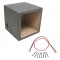 Square Kicker 15" Sealed L3 L5 L7 Solobaric Subwoofer Box Sub Speaker Enclosure & Sub Wire Kit