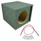 Car Stereo Single 15 Slot Ported Subwoofer Labyrinth Bass Speaker Mdf Sub Box & Sub Wire Kit