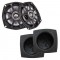 Kicker PS520 5.25" PS-Series 2-Ohm Coaxial Powersport Speaker Package with Acoustic Baffle Pair