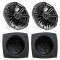 Kicker CS54 5.25" CS-Series 2-Way Coaxial Speaker Package with Acoustic Baffle Pair