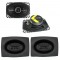 Kicker DSC46 4"x6" DS-Series 2-Way Coaxial Speaker Package with Acoustic Baffle Pair