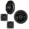 Kicker DSC6504 6.5" DS-Series 2-Way Coaxial Speaker Package with Acoustic Baffle Pair