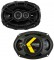 Kicker Car Audio 43DSC69304 6"x9" DS Series 70W RMS 3 Way 4-Ohm Coaxial Car Audio Speakers - New