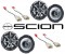 Kicker Package Scion xA 2004-2006 Factory 6 1/2" Coaxial Speaker Replacement (2) KS650 New