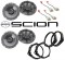 Kicker Package Scion xB 2004-2011 Factory 6 1/2" Coaxial Speaker Replacement (2) DS65 New