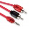 T-spec V6RCA35-72IN 72" V6 Series 2-Channel RCA to 3.5mm Male Jack
